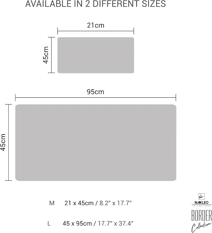 NAKLEO Border Wall Stencil 8, Art Nouveau Ornament Pattern, Reusable Plastic - Image 5