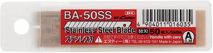 NT Cutter 9mm Stainless Steel Snap-Off Blades, 50-Blade/Pack, 1 Pack - Image 2