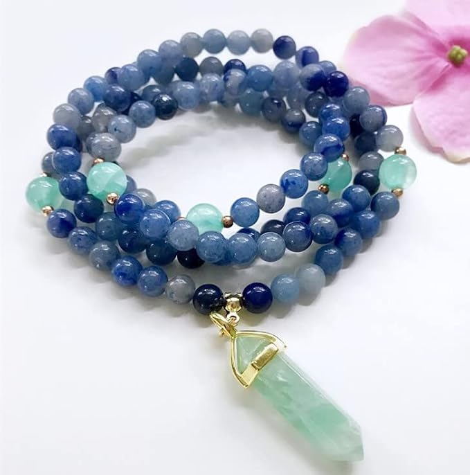 Zenkeeper 108 Pcs Blue Aventurine Beads - Image 4