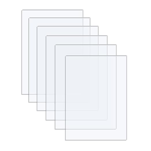 6 Pack of Acrylic Sheets 11x14-0.043" Thick Clear Extruded Plexiglass Sheets by Langaelex