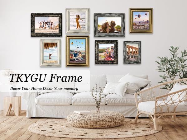 4x6 Picture Frames Set of 4- Rustic Retro Photo Frame - Image 4