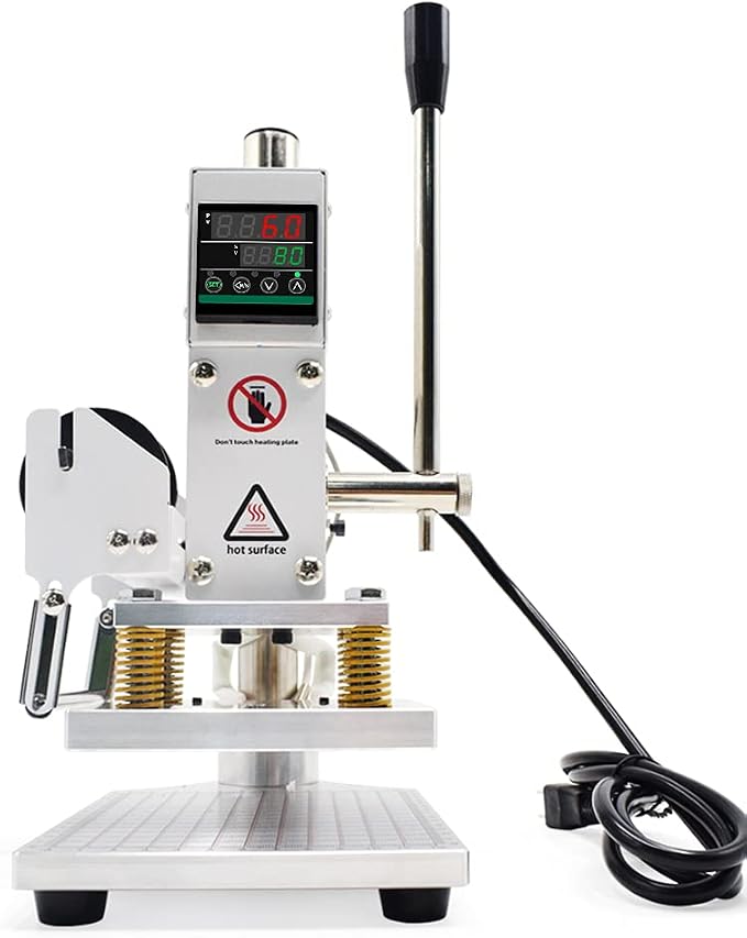 Upgraded Hot Foil Stamping Machine 10x13cm Leather Bronzing Pressure Mark by FASTTOBUY