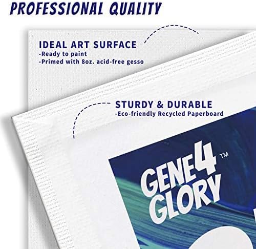 Canvases for Painting Super Value 8 x 10 inch-40 Pack, Artist Blank Canvas - Image 3