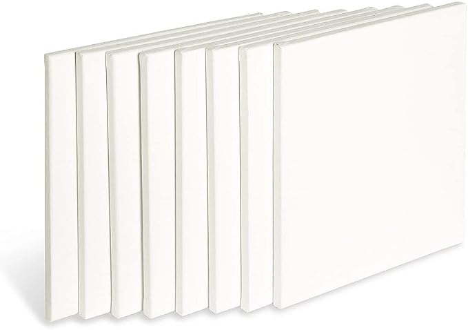 KINGART 804-8 White Stretched Canvas, 100% Cotton, Gesso Primed, - Image 2