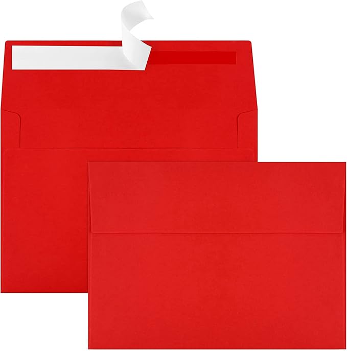 70 Packs A4 Envelope Red, 4x6 Photo Envelopes by Joyberg