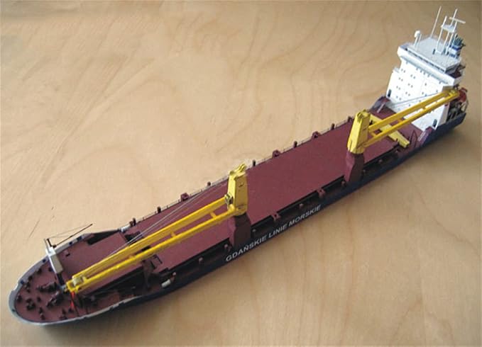 MOUDOAUER 1/400 Polish Gdansk Cargo Ship Paper Model Set - Image 3