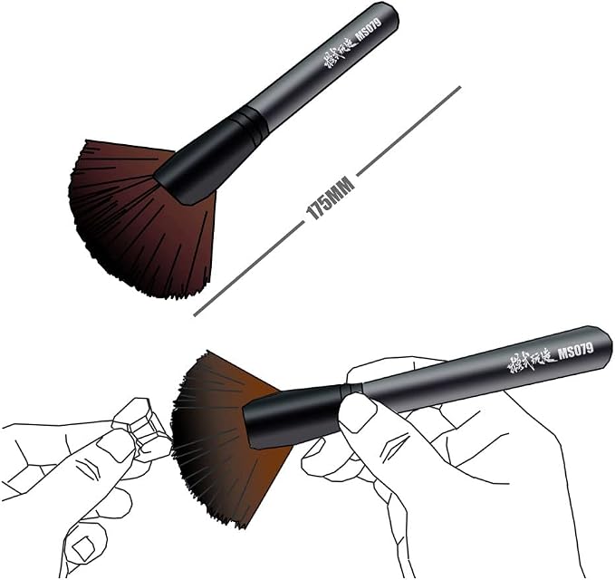 6.88 inches ANSAI Versitle Anti Static Cleaning Brush, Flat Edge Master Pro - Image 2