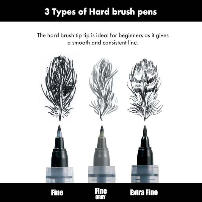 Kuretake Zig Inktober pen set, for Illustration, Manga Drawing, Lettering and - Image 2