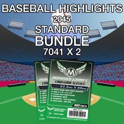 Mayday Games Baseball Highlights 2045" Game Accessory- Standard Card Sleeve by MAYDAYGAMES