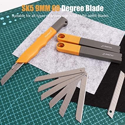 MulWark 100PC 9MM Snap Off 60 Degree Utility Knife Replacement Blades - Image 4