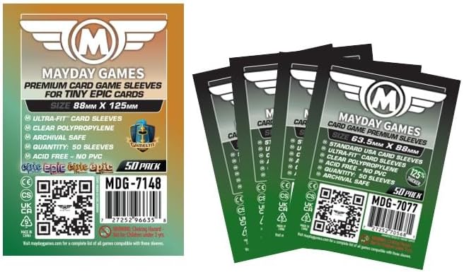 Mayday Games Deckers Compatible Card Sleeve Premium Bundle by MAYDAYGAMES