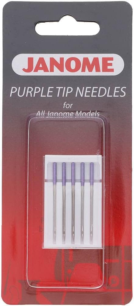 Janome Purple Tip Sewing Machine Needles, Size 90/14 by JanomeSewingMachines
