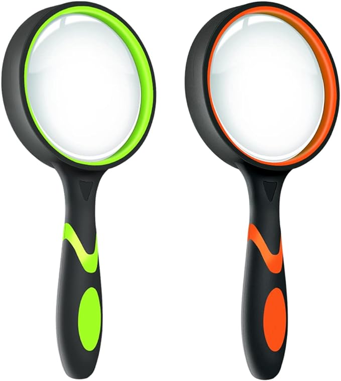 Leffis 2 Pack 10X Magnifying Glass by Leffis