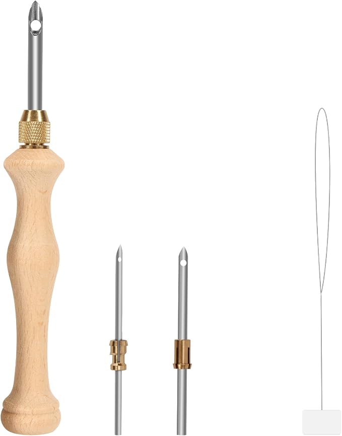 Pllieay Punch Needle, Wooden Punch Needle Tool, Adjustable Embroidery Punch by Pllieay