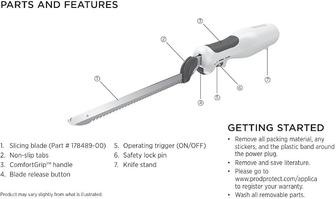 BLACK+DECKER Comfort Grip Electric Knife - Image 12