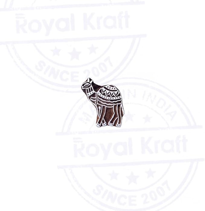 Royal Kraft Wooden Stamps DIY Fabric, Henna Printing Blocks THDtag034 - Image 2