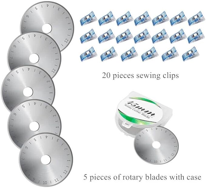 Headley Tools Rotary Cutter Set - 45mm Fabric Cutter - Image 5