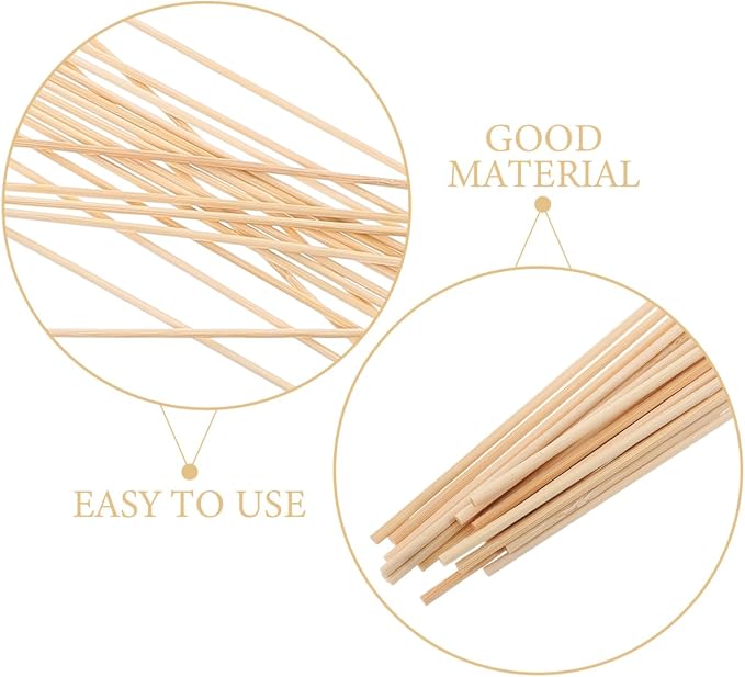Abaodam 20Pcs Bamboo Kite Sticks, 23.4 Inch Thin Wood Long Dowels - Image 3
