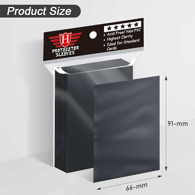 500 Counts Black Matte Card Sleeves - Image 2