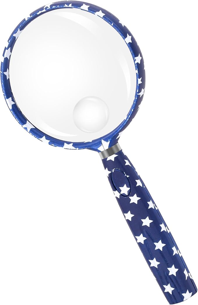 Feosky Handheld Reading Magnifier, 10X 30X Magnifier, 75mm Shatterproof Lens by Feosky