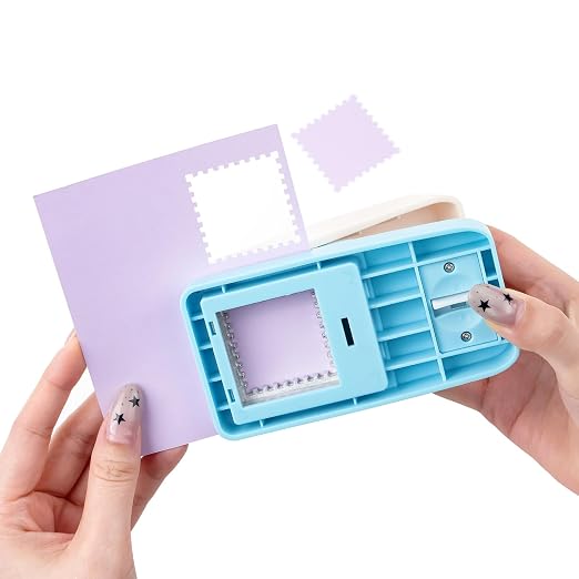 BAOFALI Stamp Puncher 1.5x1.5inch Large Square Postage Stamp Punch |Stamp Hole - Image 8