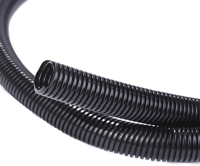 Alex Tech 50ft - 1/2 inch Split Wire Loom Tubing - Black by AlexTech