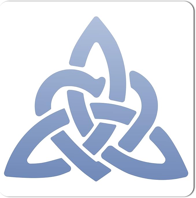 GORGECRAFT Large Celtic Knot Stencils 12x12 Inch Reusable Triquetra Knot by GORGECRAFT