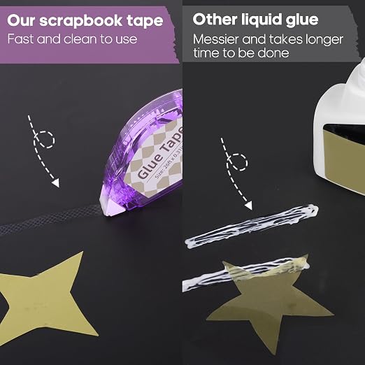 Secopad Scrapbook Tape, 16 Pack Double Sided Tape Roller - Image 4