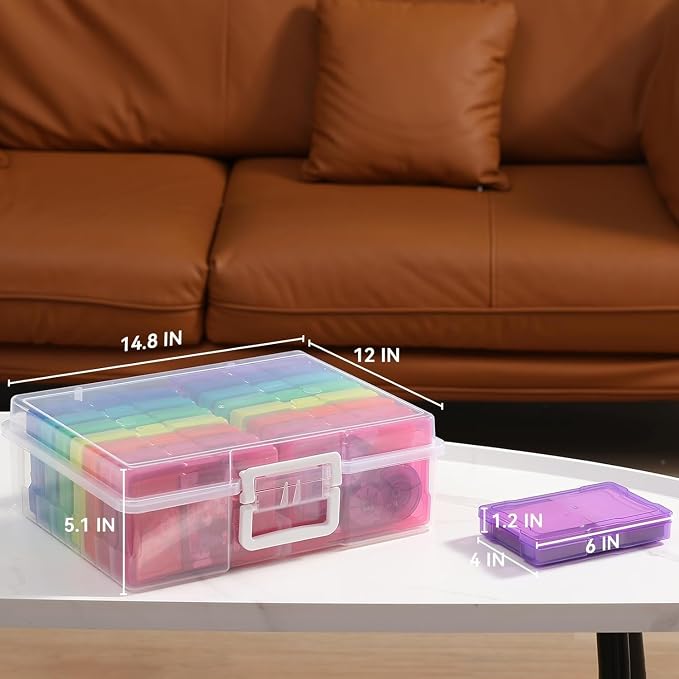 novelinks Photo Storage Box and 16 Inner 4" x 6" Photo Storage Containers | - Image 2