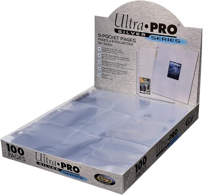 Ultra PRO - 11-Hole Punch 9-Pocket Pages Silver Series, 100 Pages to Store - Image 4