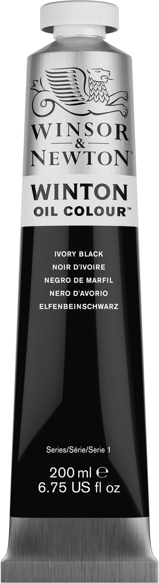 Winsor & Newton Winton Oil Color, 200ml Tube, Ivory Black - Image 11