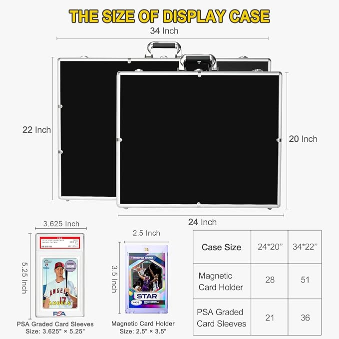 Trade Show Display Case – 34"x22" Large Aluminum Locking Tabletop Showcase - Image 2
