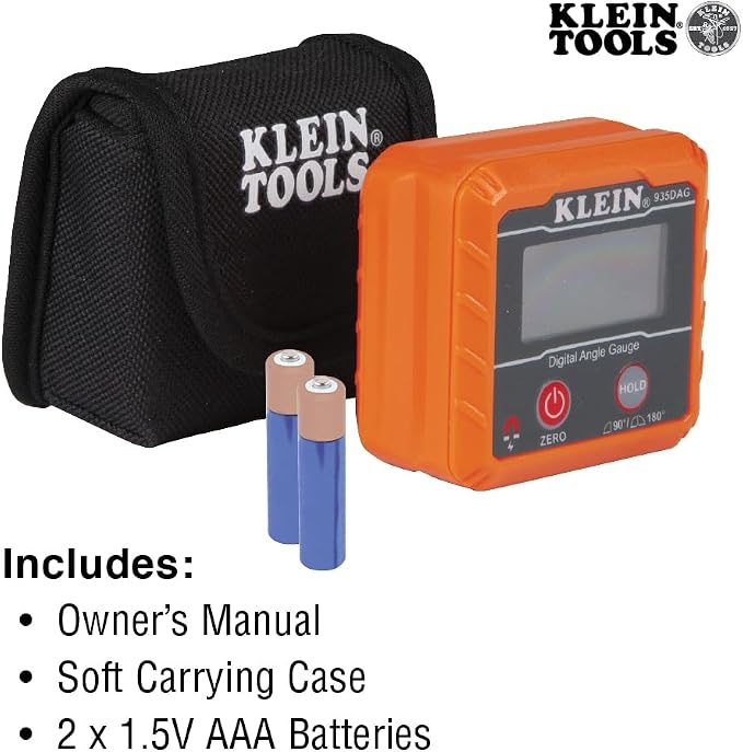Klein Tools 935DAG Digital Electronic Level and Angle Gauge, Measures 0 - Image 4
