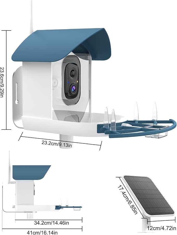 Bird Feeder with Camera, AI Identify Birds Species, Smart Bird Camera with - Image 8