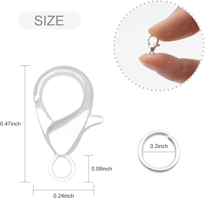 FENGWANGLI Necklace Clasp for Jewelry Making, Bracelet and Keychains - Image 2