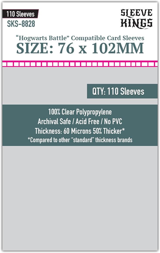 Sleeve Kings Standard Card Sleeves – 110 Count, Large Size, Compatible by SleeveKings
