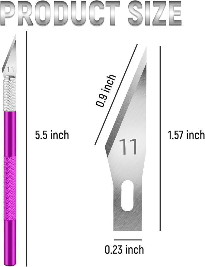 Jetmore 10 Pack Exacto Knife Set – Precision Craft Knife, Hobby Knife, Art Knife - Image 2