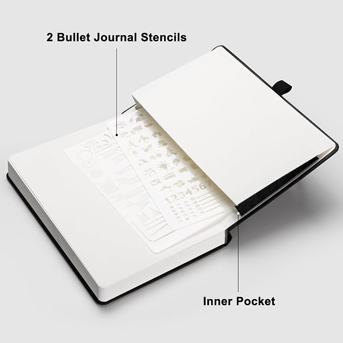 RETTACY Blank Journal Notebook, 192 Pages, A5 Medium Size | Leather Hardcover - Image 7