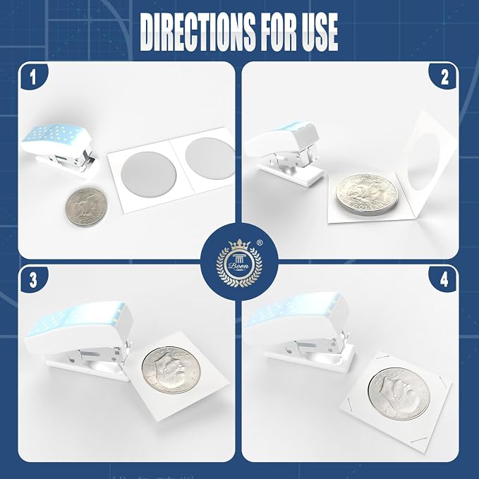 Boen 600PCS Coin Flips in 6 Sizes Cardboard Coin Holders - Image 6