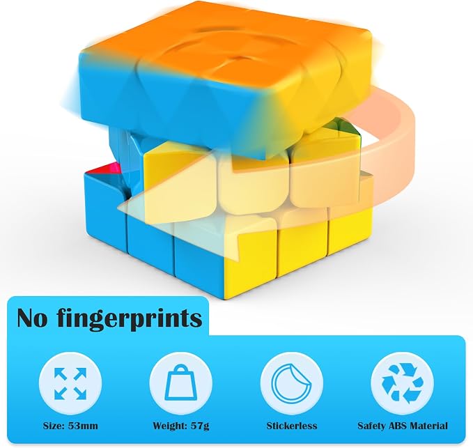 3x3 Speed Cube Stickerless - Image 6