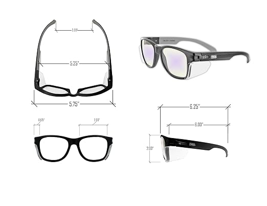 MAGID Y50 Safety Glasses for Construction | Black Frame — 12-Pack, ANSI Z87.1+ - Image 5