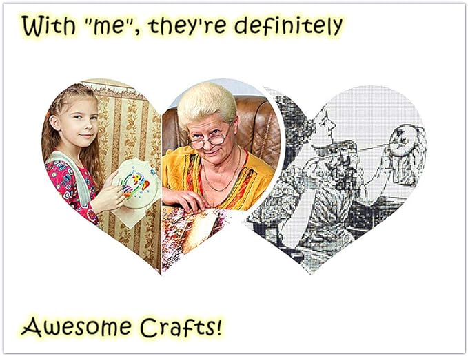Awesocrafts Cross Stitch Kits Flower 11CT Stamped Patterns Easy Cross Stitching - Image 5