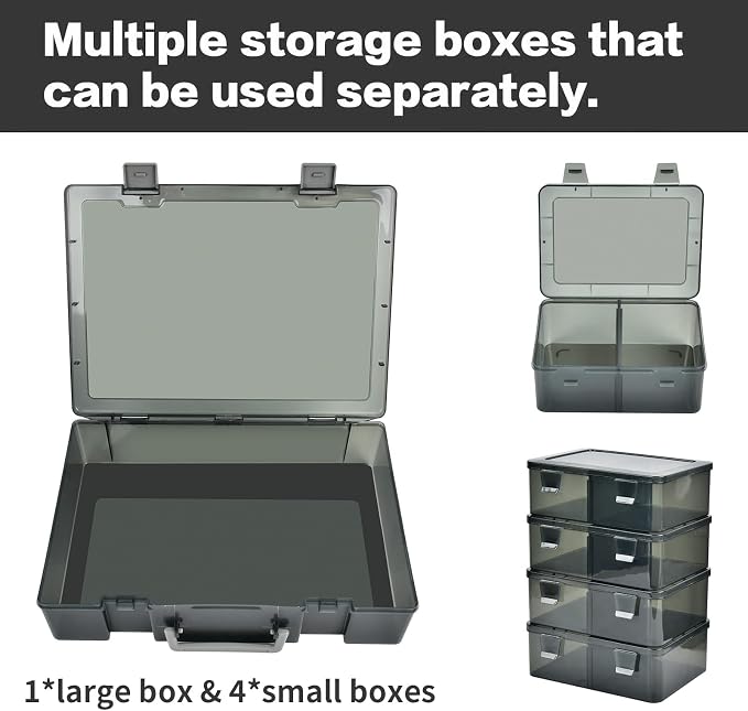 ALCYON 1600+ Trading Card Storage Box, Waterproof Plastic TCG Card Organizer - Image 4