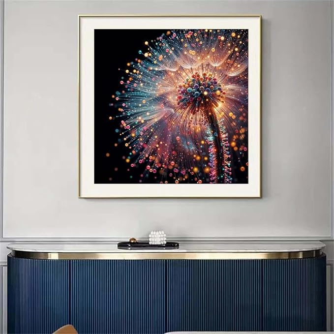 SHICERNHJ 5D Diamond Art Kits for Adults, Dandelion Full Drill Diamond Dots for - Image 3