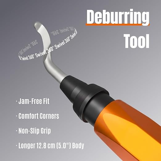AFA Tooling - Silver Deburring Tool - Works on Metal, PVC Pipes, Plastic and 3D - Image 2