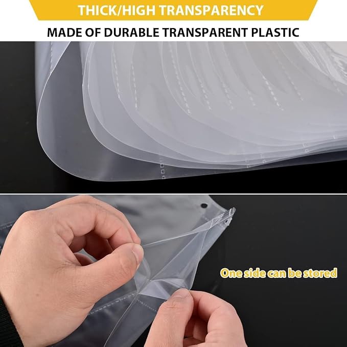50 Pack, 9 Pocket Page Protector, Trading Card Sleeve, Baseball Card Sheets or - Image 4