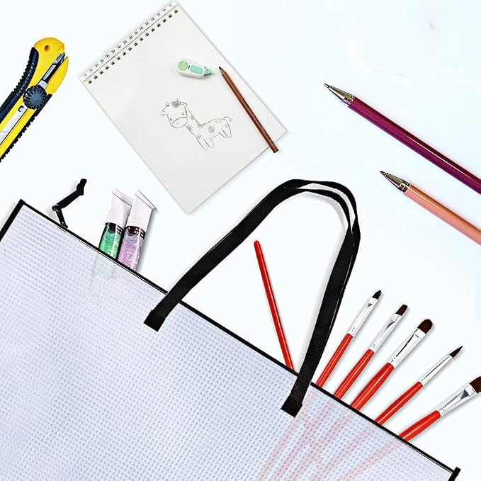 Opret 4 Pack 19x25 inch Art Portfolio Bags, Artwork Storage Case - Image 7