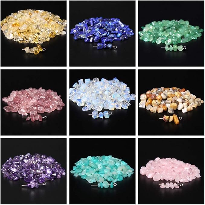 Natural Chip Stone Beads India Agate 5-8mm About 400 Pieces Irregular Gemstones - Image 5