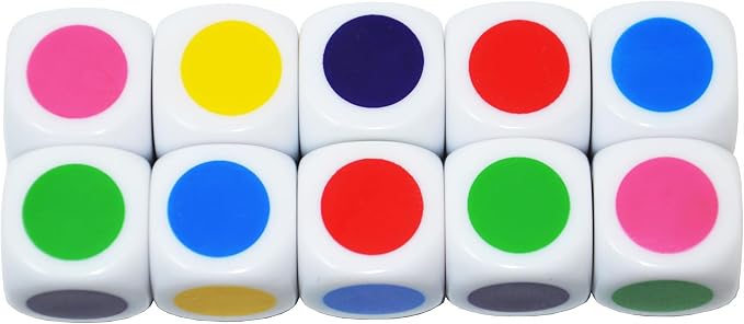SmartDealsPro Set of 10 16MM Blank on Each Face D6 Six Sided Dice Teaching - Image 3