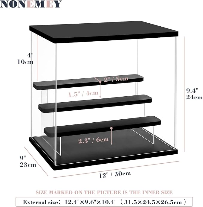 NONEMEY LED Acrylic Display Case, 4 Tier Display Case - Image 2